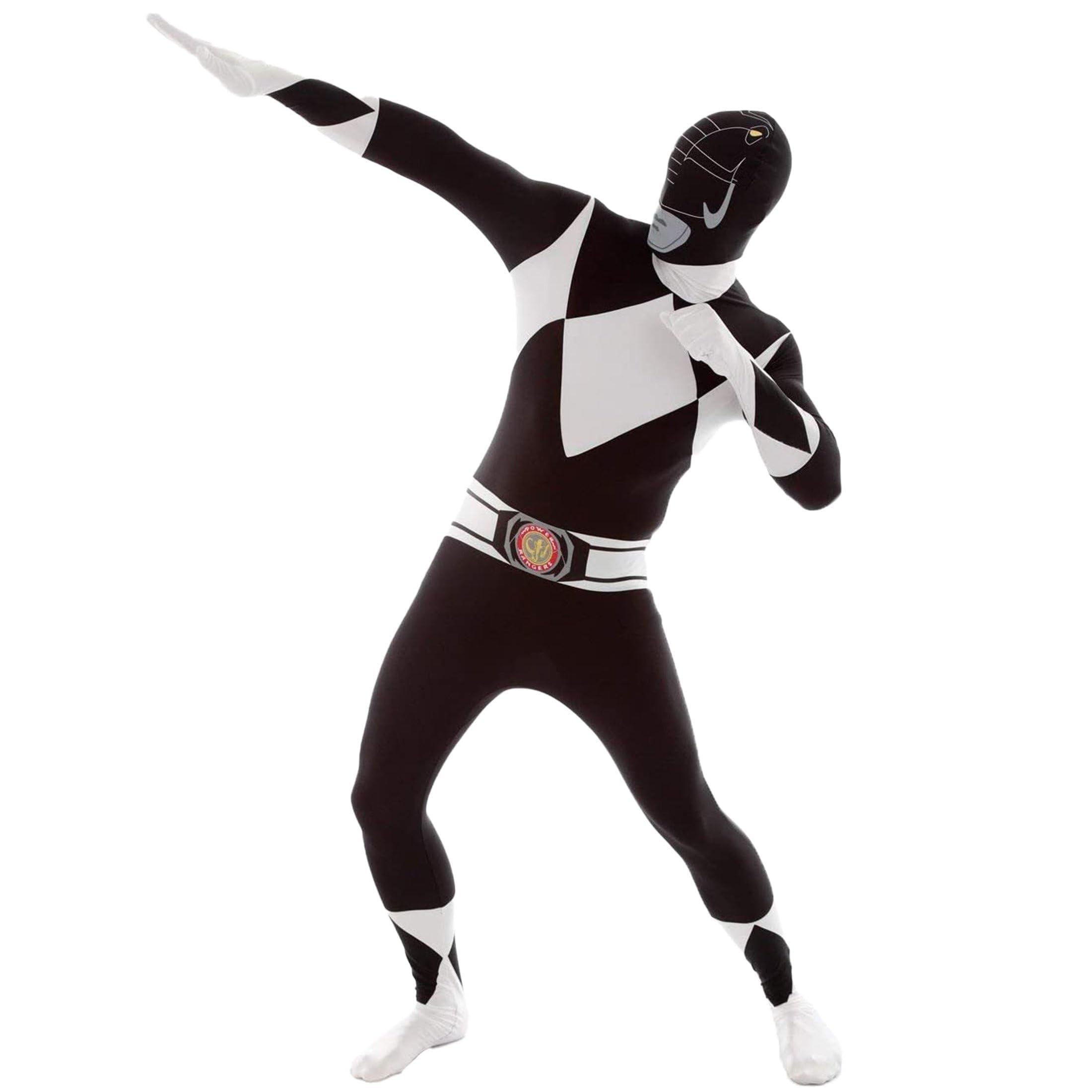 Morphsuits Black Power Ranger Costume Adult Men, Power Ranger Costume Adult, Funny Costumes for Adults