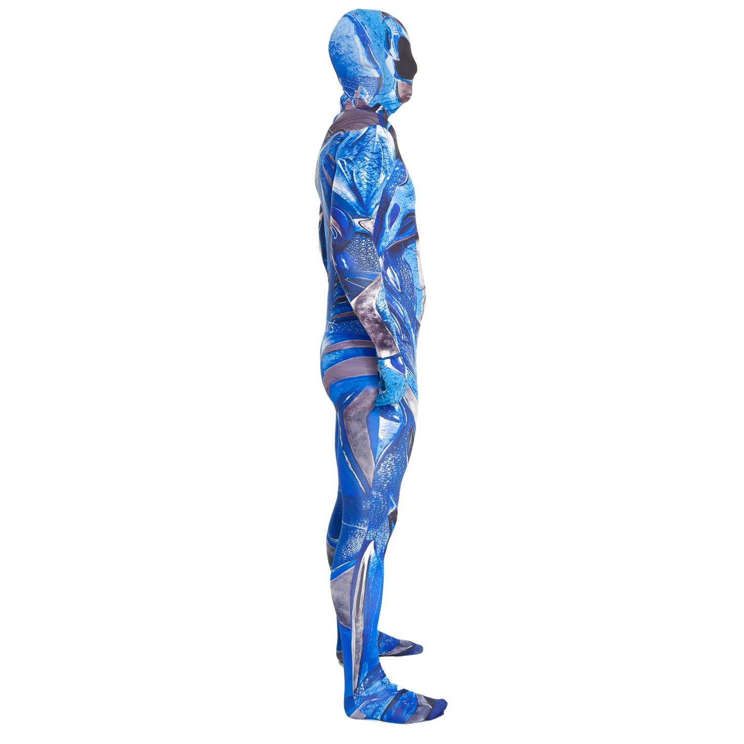 Morphsuits Blue Power Ranger Costume Adult, Mens Deluxe Power Ranger Costume - Image 4