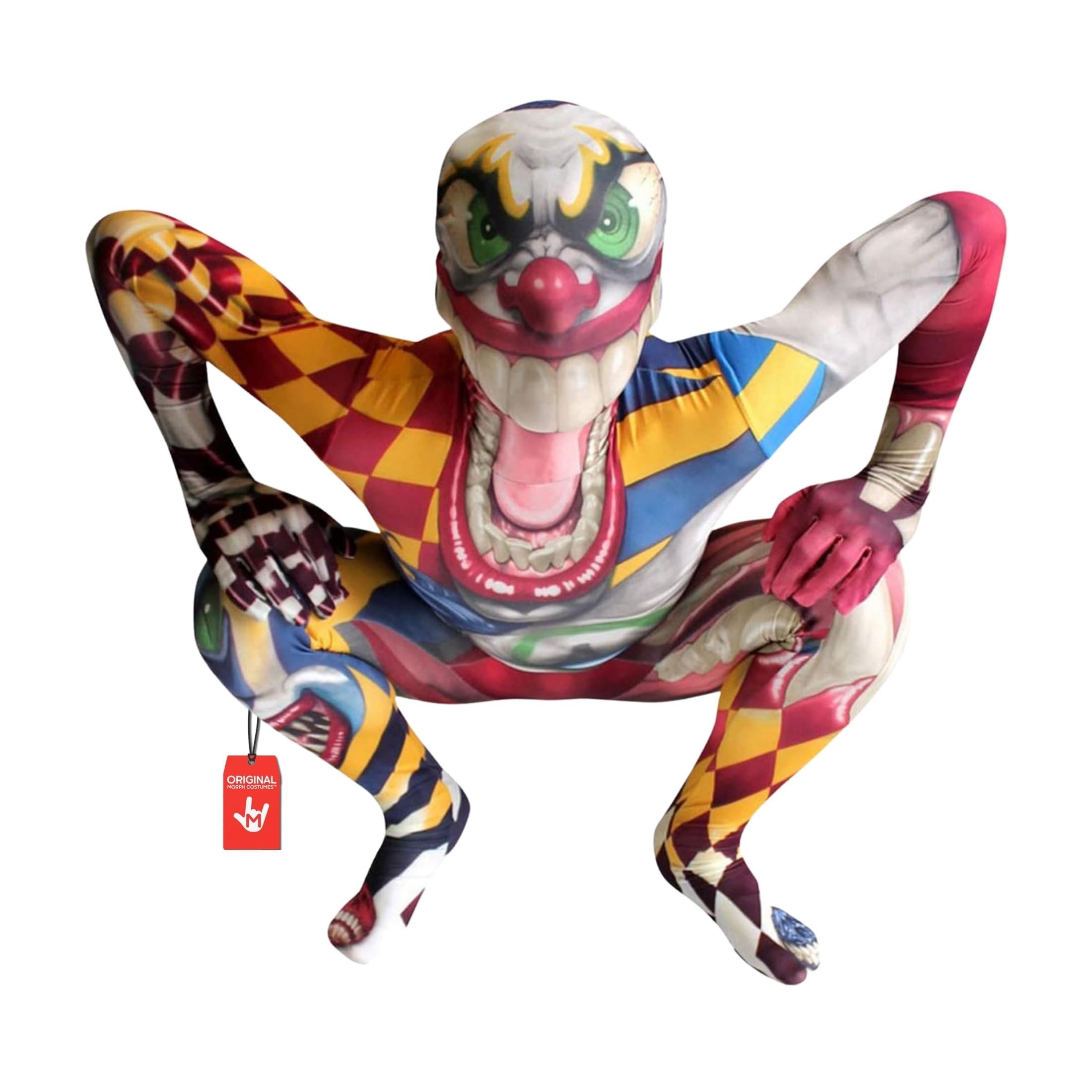 Morphsuits Clown Costume for Kids, Killer Clown Halloween Outfit for Boys, Fun Circus Dress-Up, Small
