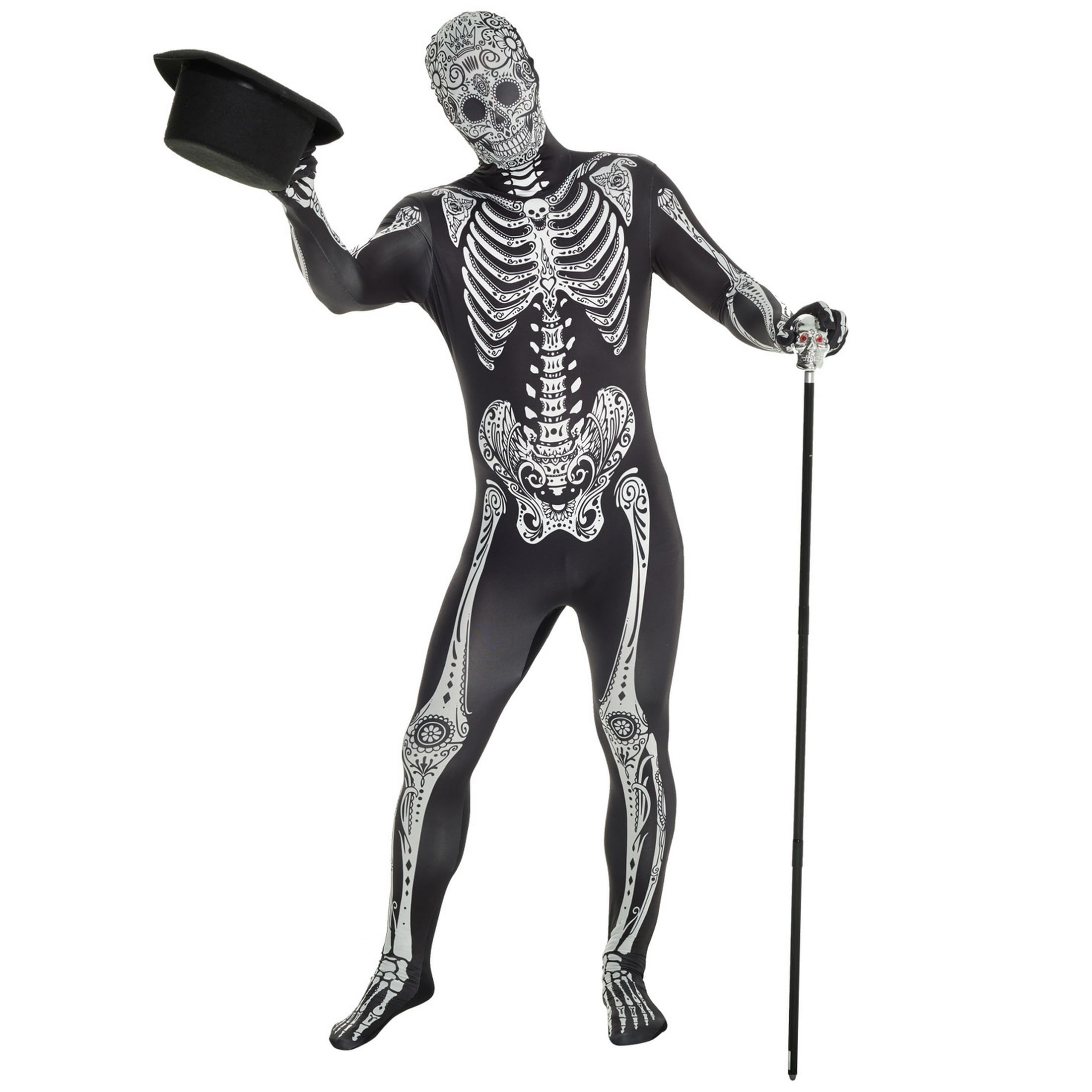 Morphsuits Day Of The Dead Skeleton Costume For Men, Adult Bodysuit, Halloween Skeleton Morph Suit - Image 7