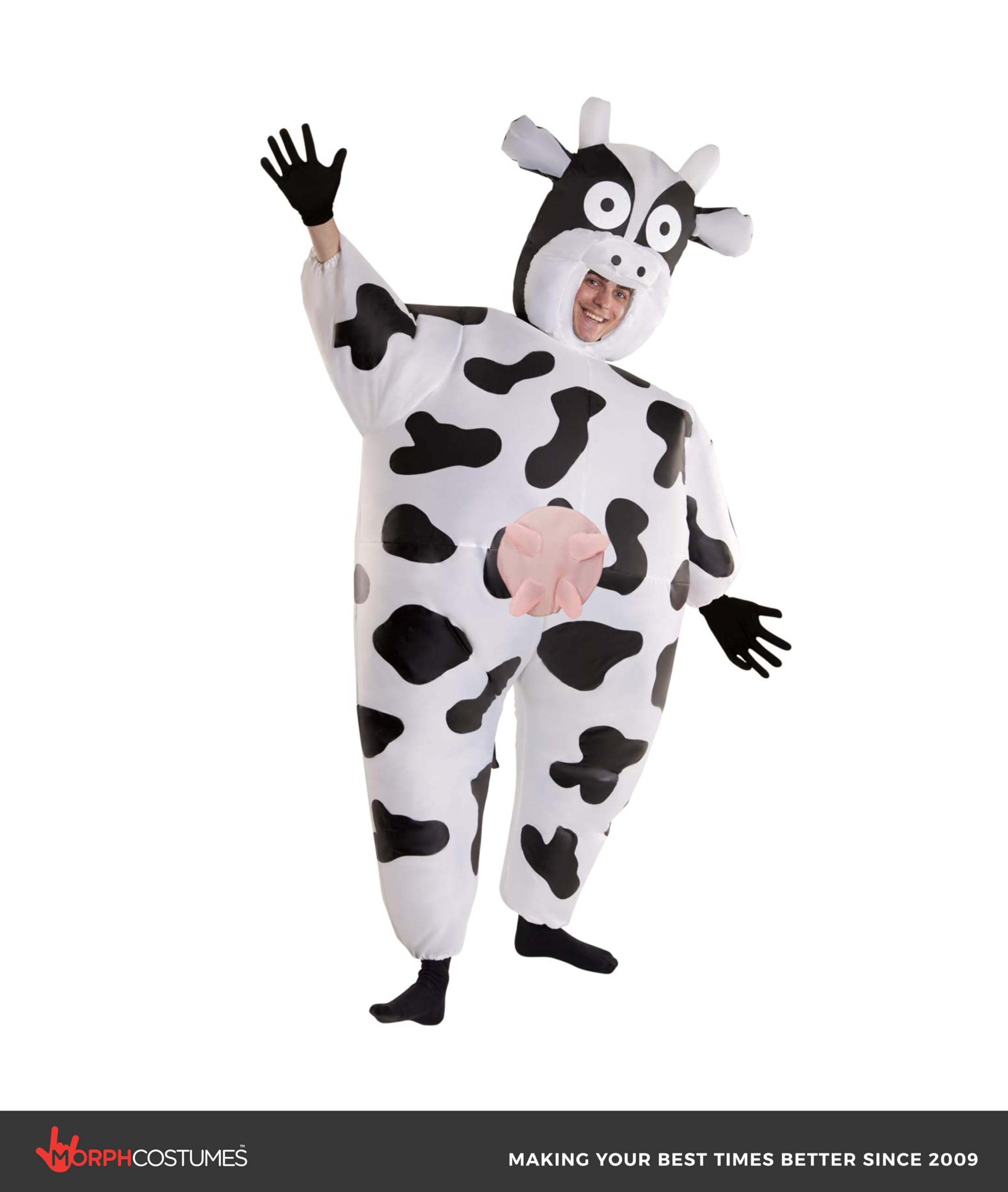 Morphsuits Inflatable Cow Costume Adult, Fun Inflatable Cow Outfit for Parties, Festivals, and Events - Image 4