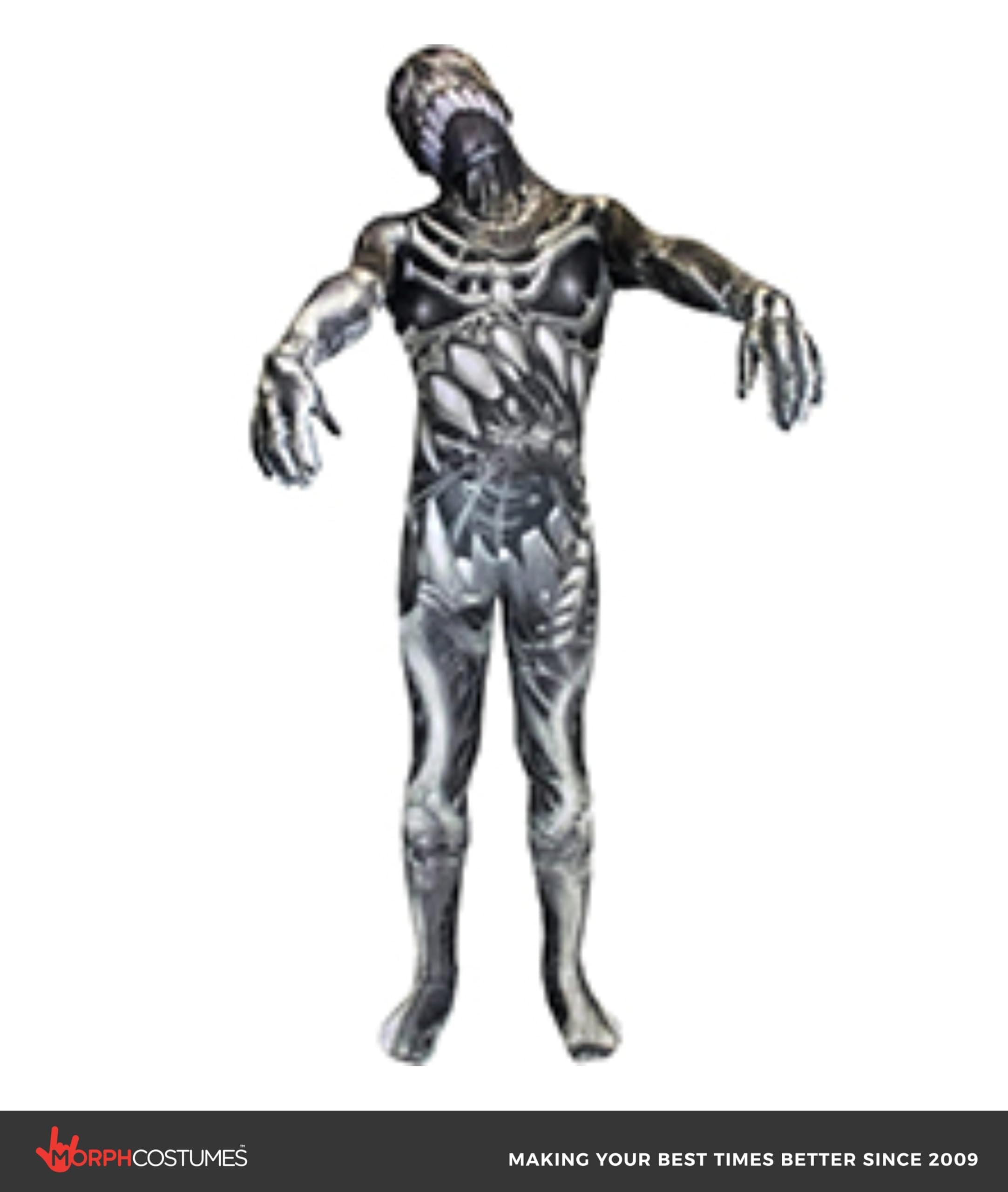 Morphsuits Kids Skull & Bones Monster Costume - Small 3'-3'5 / 6-8 Years - Image 2