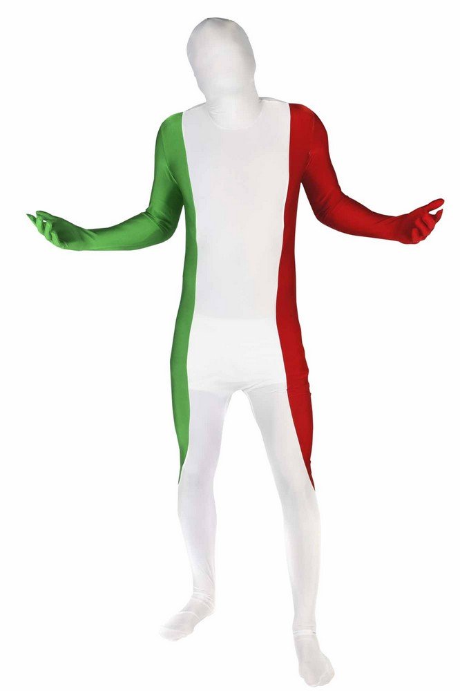 Morphsuits mens Italy Original Flag Fancy Dress Costume