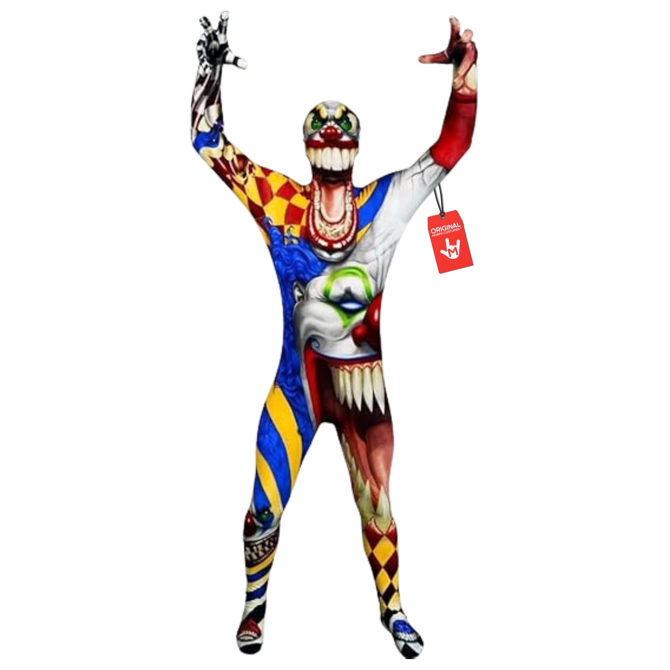 Morphsuits mens Monster Scary Clown Skinsuit