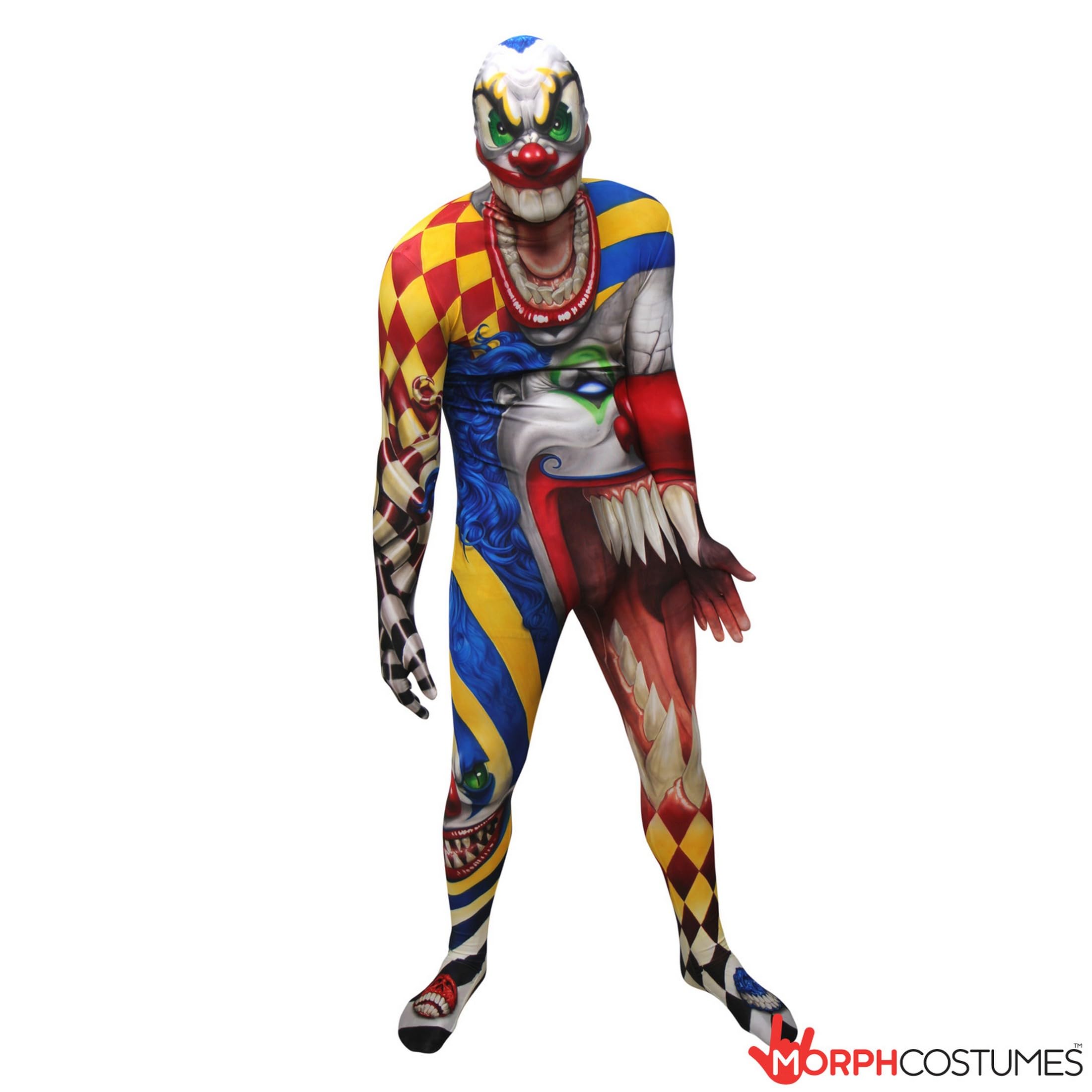 Morphsuits mens Monster Scary Clown Skinsuit - Image 3