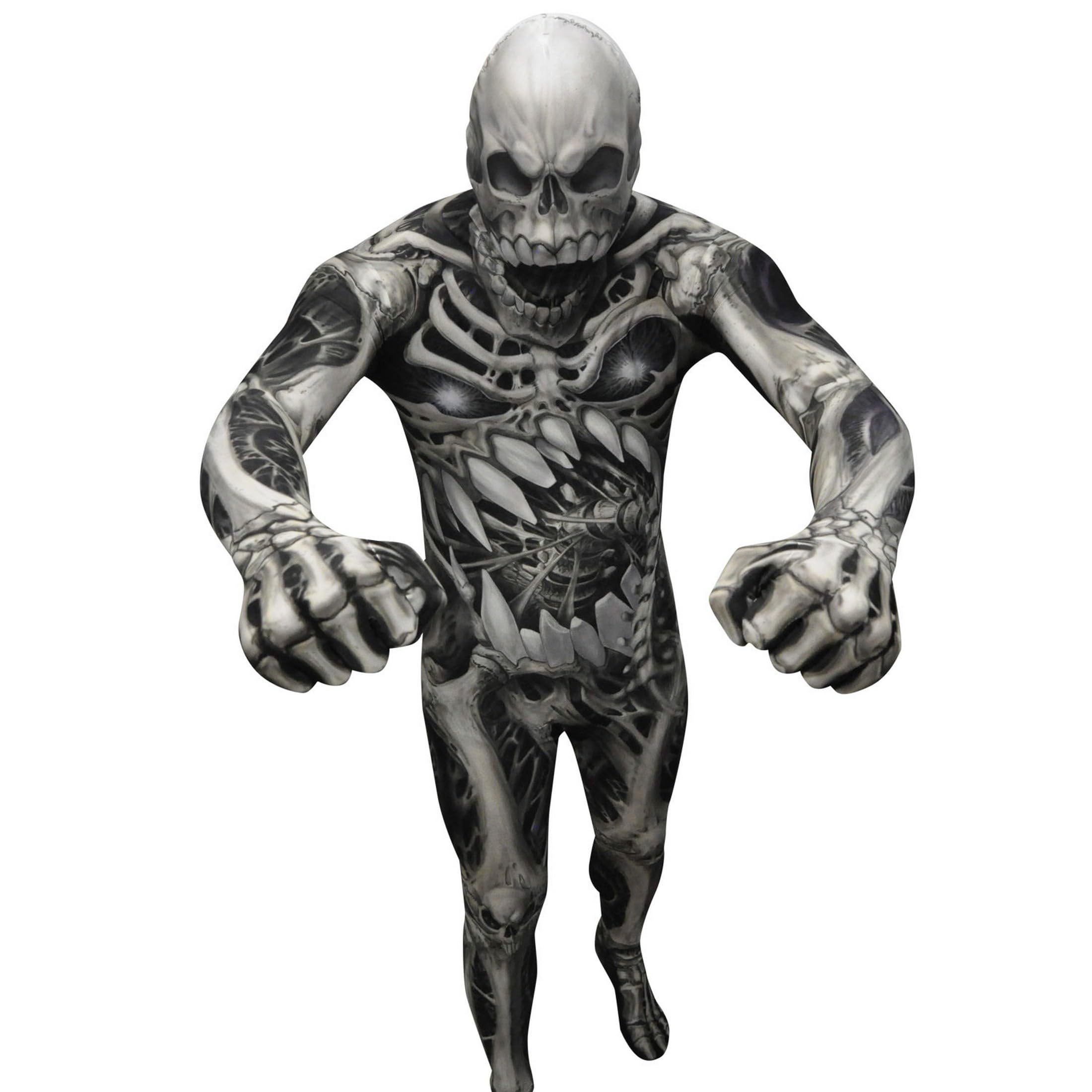 Morphsuits mens Monster Skull and Bones Costume Skeleton - Image 4
