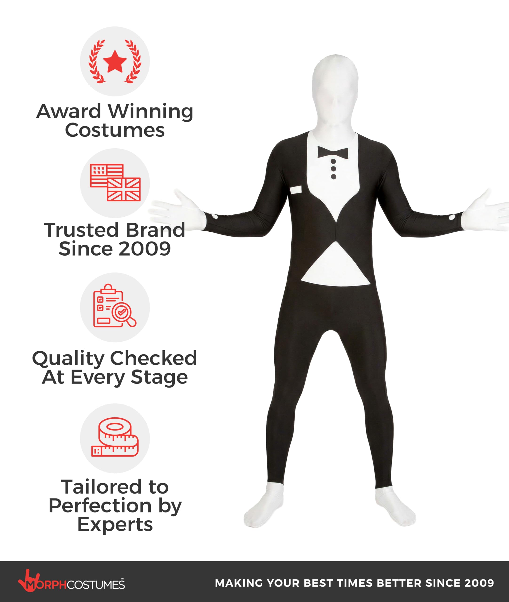 Morphsuits mens Morphsuit Premium Tuxedo - Image 5