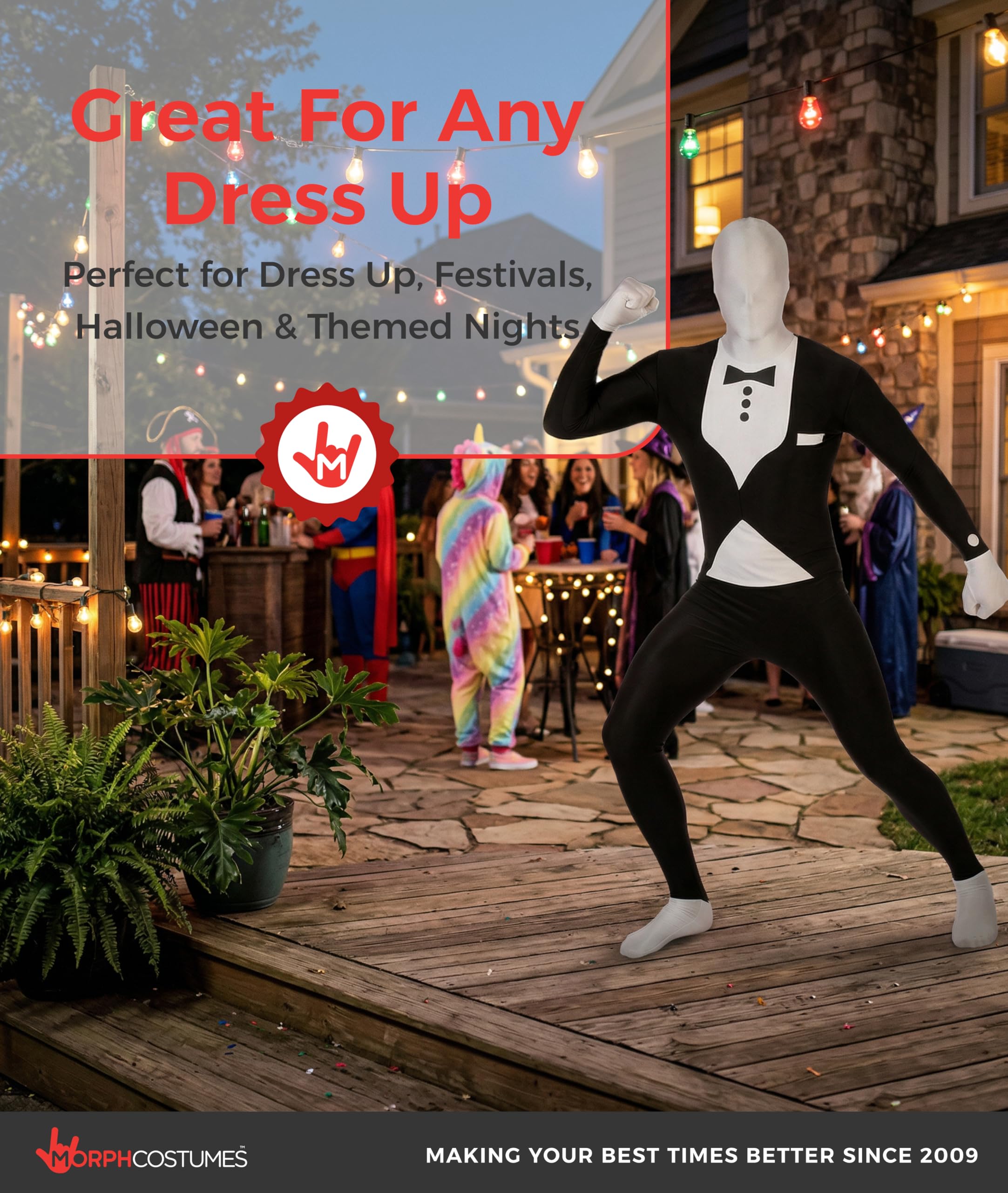 Morphsuits mens Morphsuit Premium Tuxedo - Image 6
