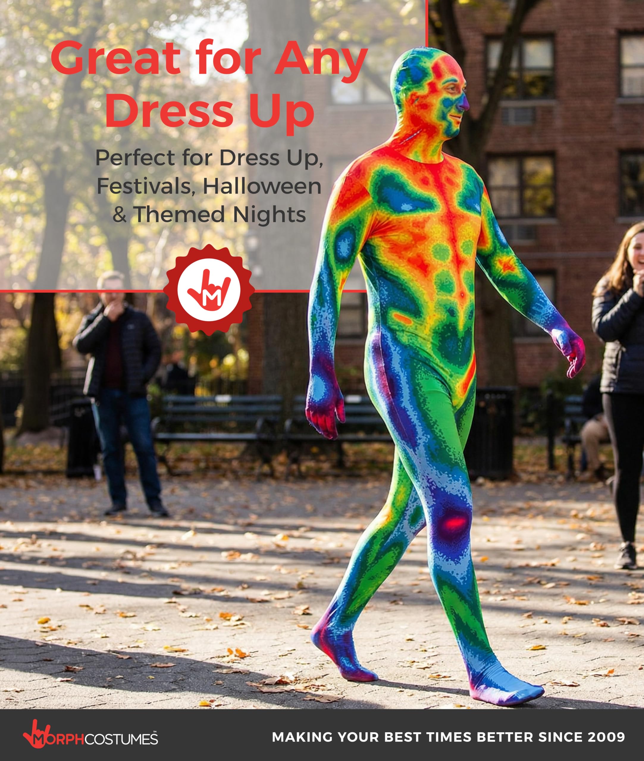 Morphsuits Morph Adults Infrared, Mens Infrared, Morph Suits Adults, Scary Body Suit Costume - Image 6