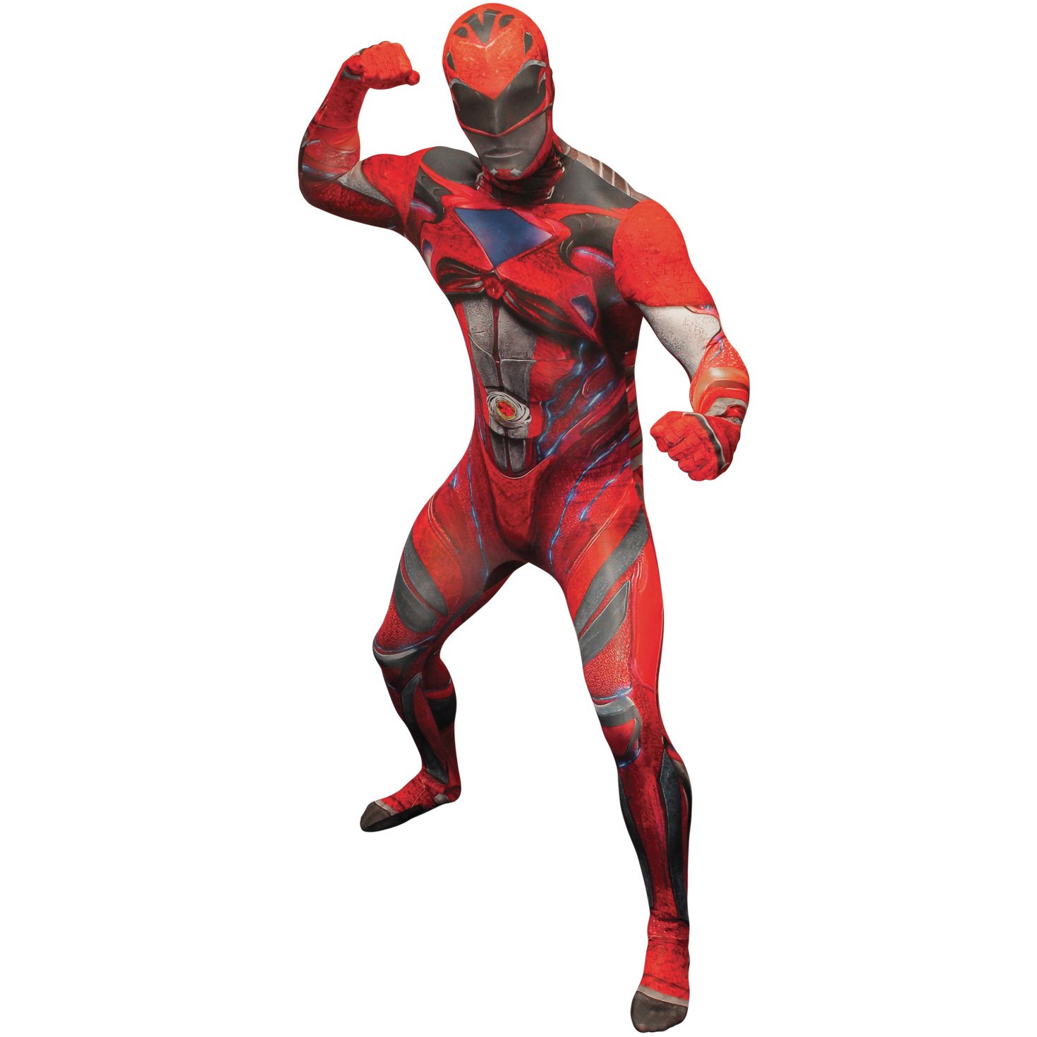 Morphsuits Official Red Deluxe Movie Power Ranger Morphsuit Fancy Dress Costume - size Large 5'3 - 5'9 (159cm - 175cm) - Image 3