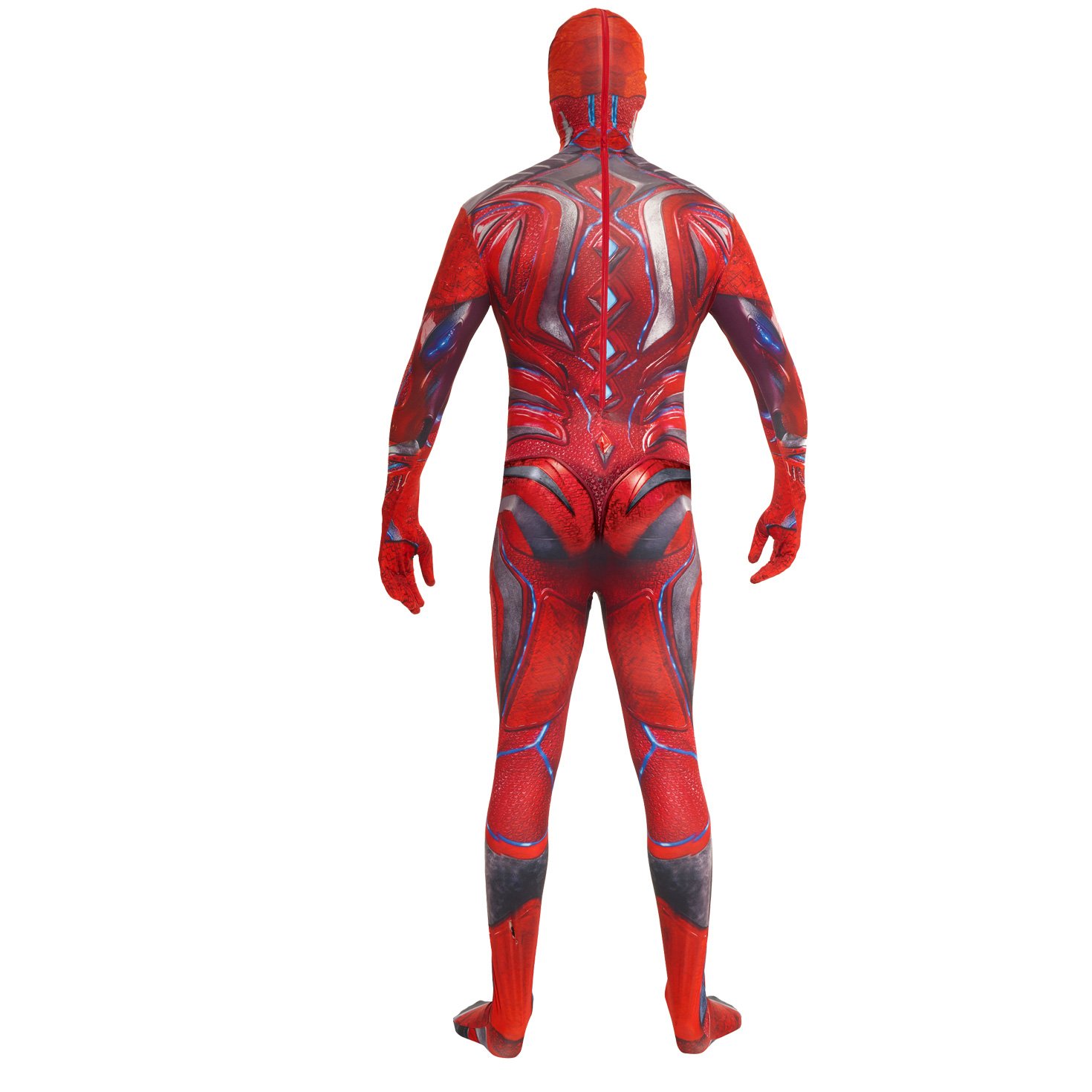 Morphsuits Official Red Deluxe Movie Power Ranger Morphsuit Fancy Dress Costume - size Large 5'3 - 5'9 (159cm - 175cm) - Image 6