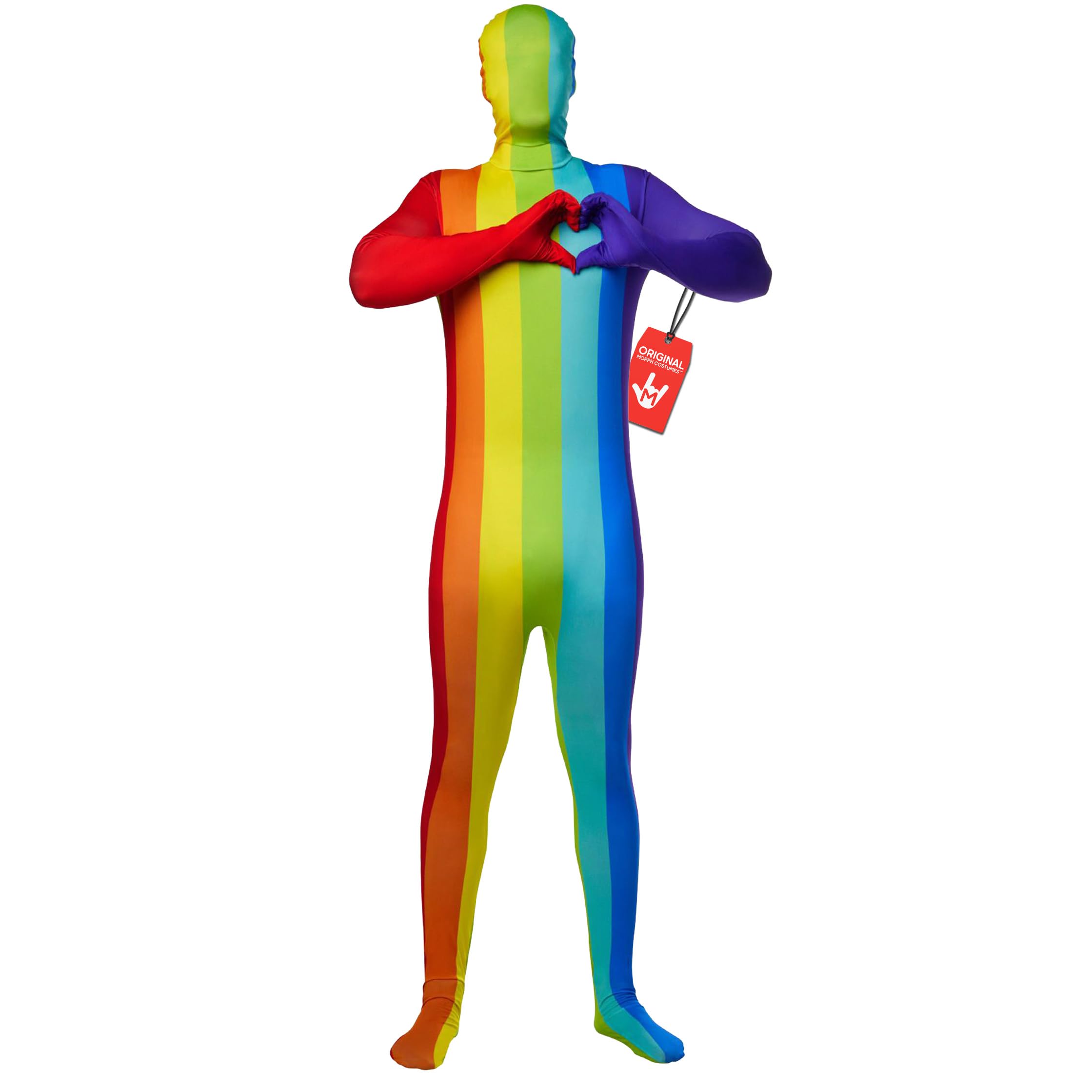 Morphsuits Rainbow Adult Costume, Rainbow Halloween Costume Adult, Zentai Rainbow Suit, Pride Outfit Morph Suits Adults