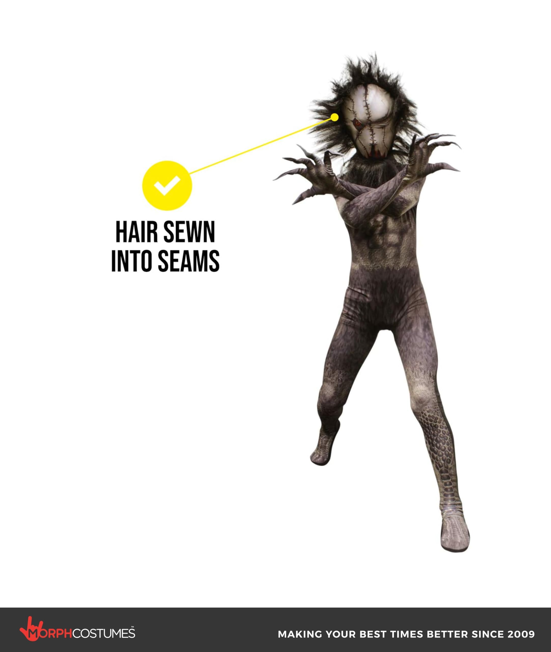 Morphsuits Seedeater Kids Morph Suit Costume, Scary Halloween Costumes For Boys, Boys Halloween Costume - Image 2