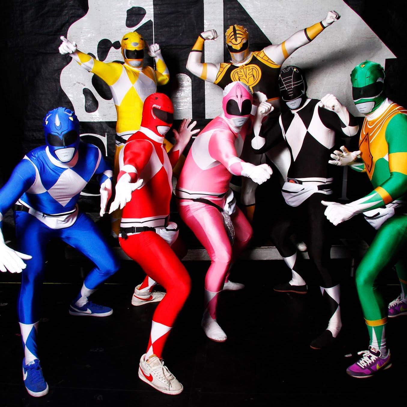 Morphsuits White Power Ranger Costume Adult Men, Power Ranger Costume Adult, Funny Costumes for Adults - Image 3