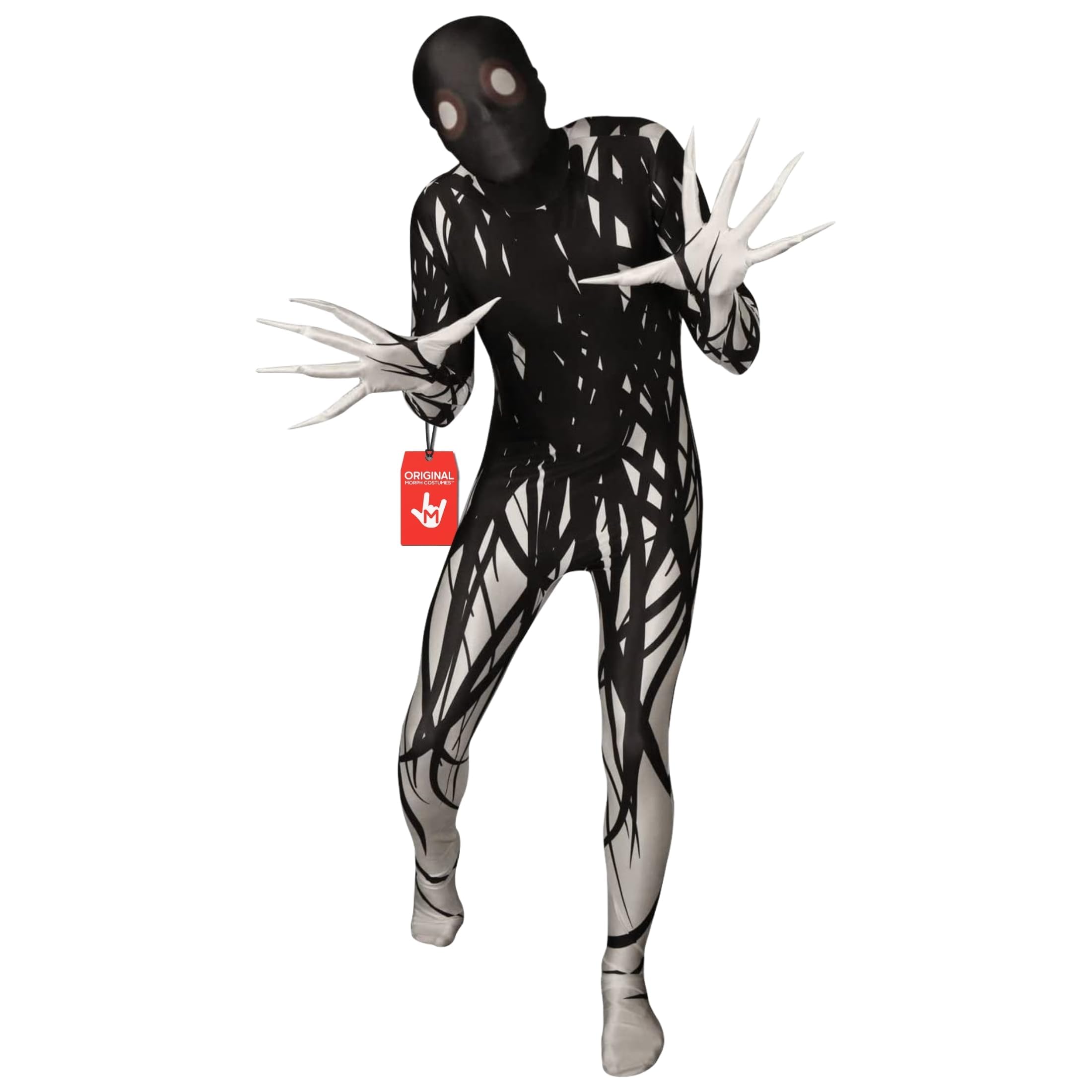 Morphsuits Zalgo Costume Adults, Skinwalker Costume Scary Morph Suits Adults, Zalgo Skin Suit, Shadow Demon Costume Adult