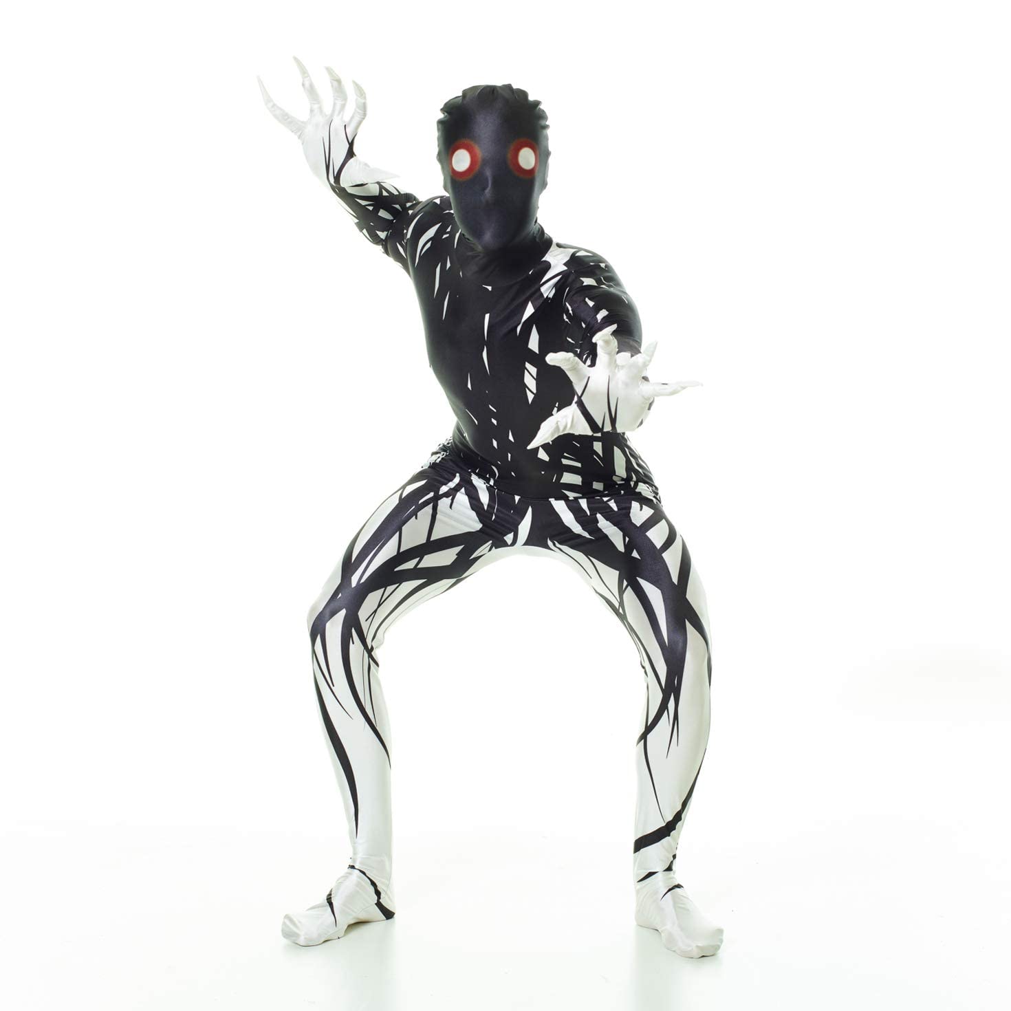 Morphsuits Zalgo Costume Adults, Skinwalker Costume Scary Morph Suits Adults, Zalgo Skin Suit, Shadow Demon Costume Adult - Image 4