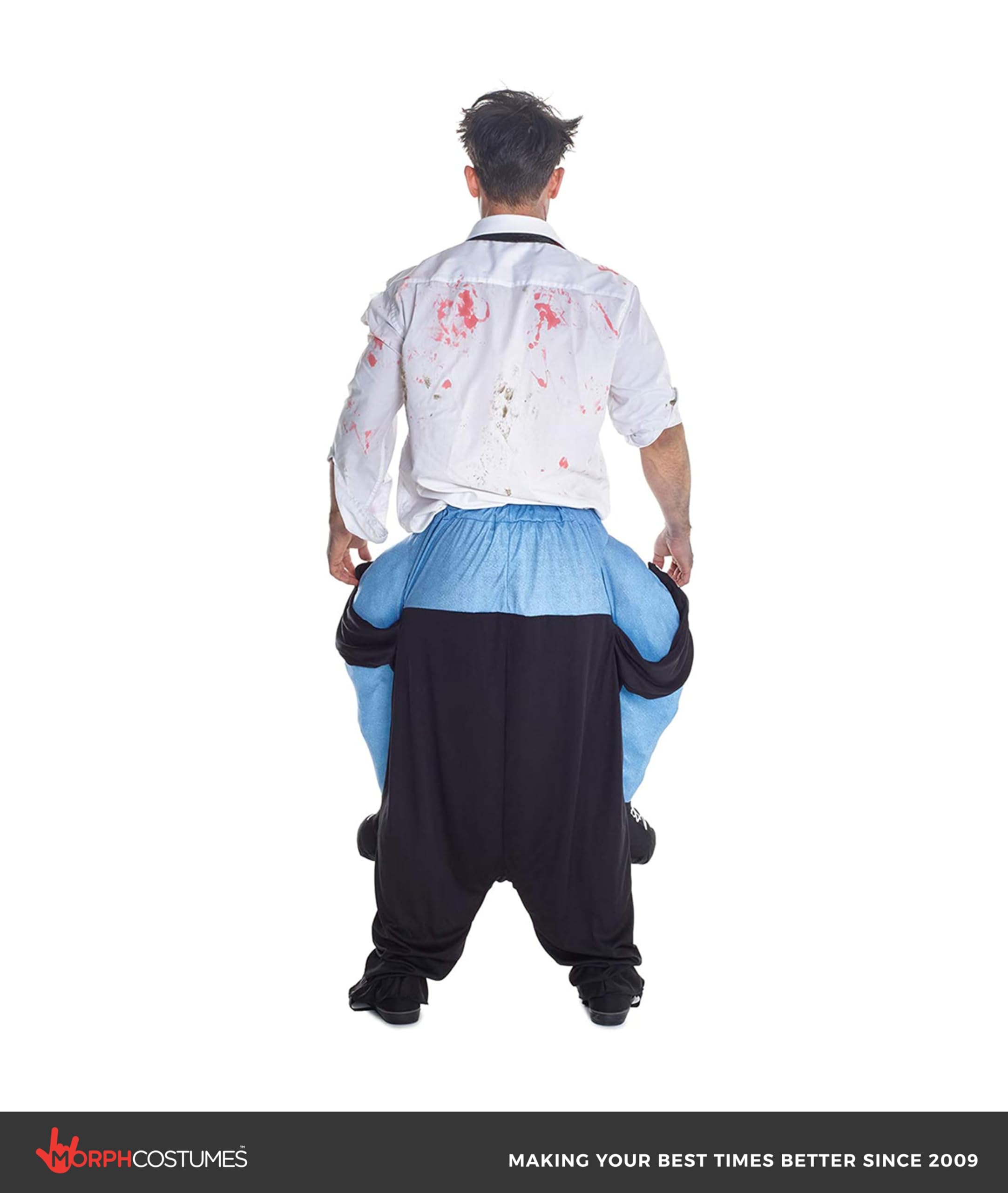 Unisex Piggy Back Skeleton Piggyback Costume - With Stuff Your Own Legs - Image 5